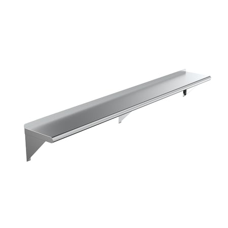 Amgood 10 in. x 72 in. Stainless Steel Wall Shelf AMG WS-1072